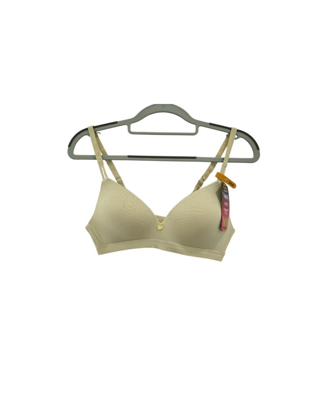 NWD Maidenform Everyday Luxe Wireless T-Shirt Bra Sz 34A Beige Soft DM2402